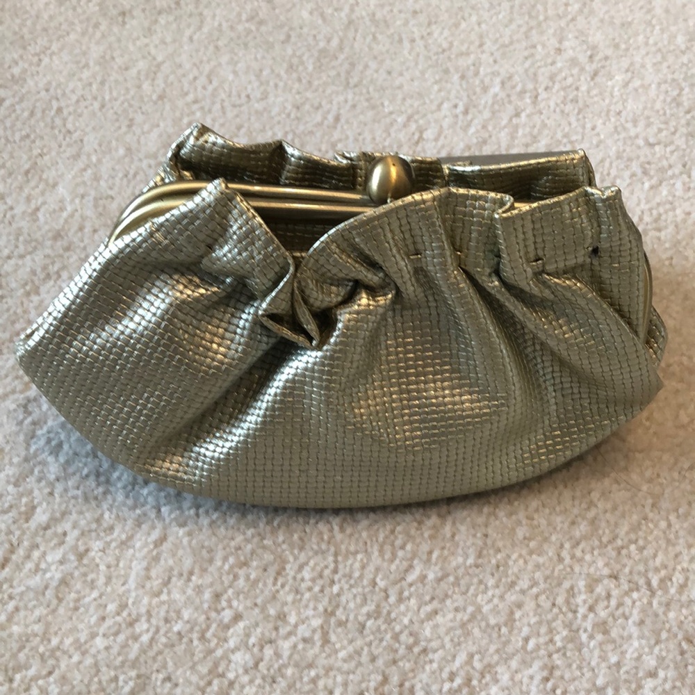 Kenneth Cole Unlisted gold clutch